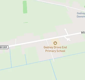 map for Gedney Drove End Primary School