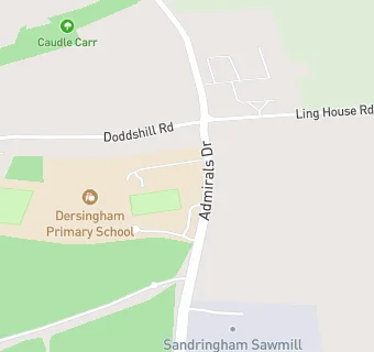 map for Dersingham Primary School