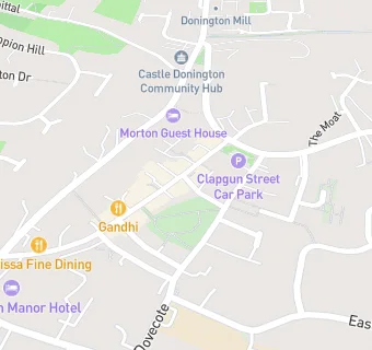 map for Castle Donington Dental Care