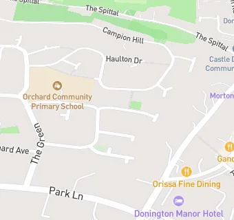 map for Orchard Community Primary School