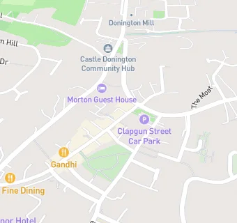 map for Castle Donington Surgery