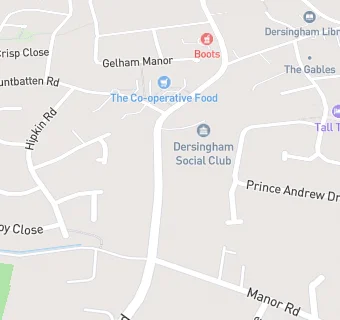 map for Dersingham Social Club