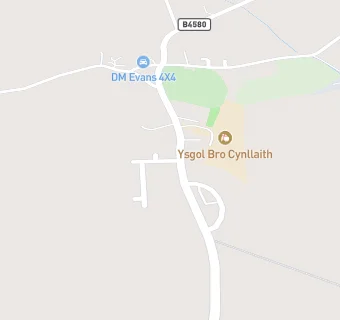 map for Ysgol Bro Cynllaith