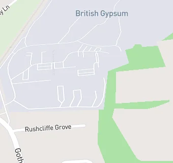 map for British Gypsum - The Works