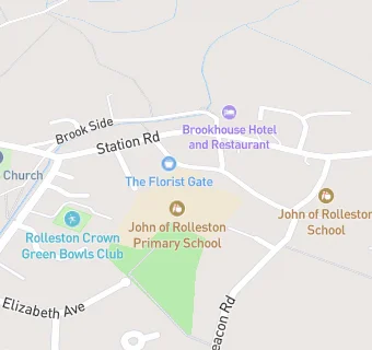 map for JOHN OF ROLLESTON PRIMARY SCHOOL