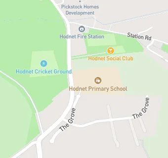 map for Hodnet Primary School