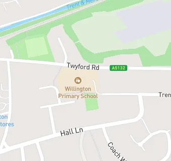 map for Willington Primary School