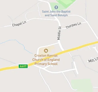 map for Croxton Kerrial CP School