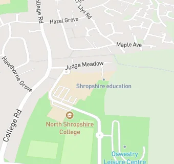 map for North Shropshire College