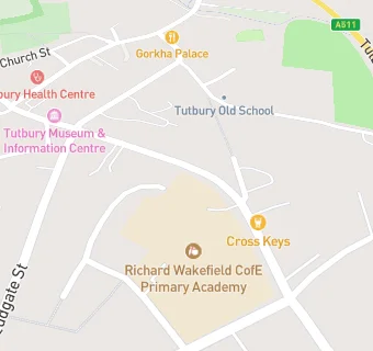 map for Richard Wakefield CofE (VC) Primary School