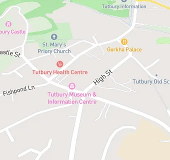 map for Ye Olde Tutbury Fryer