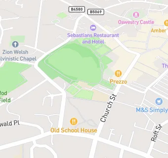 map for Oswestry School Bellan House