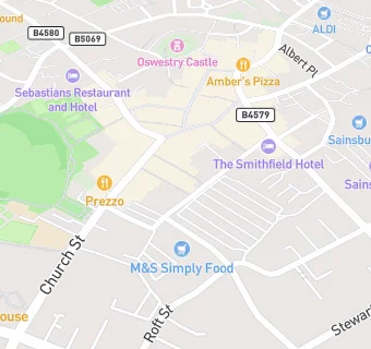 map for Square One Oswestry