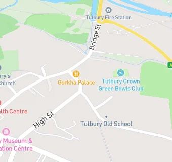 map for TUTBURY GRILL AND DESSERTS