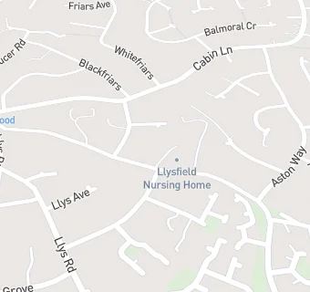 map for Llysfield Nursing Home