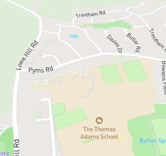 map for The Thomas Adams School