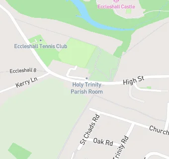 map for Eccleshall Parish Room