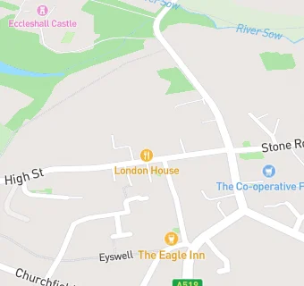 map for Lodeys of Newcastle