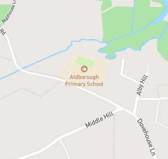 map for Aldborough CP School