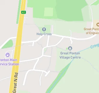 map for Great Ponton Village Centre