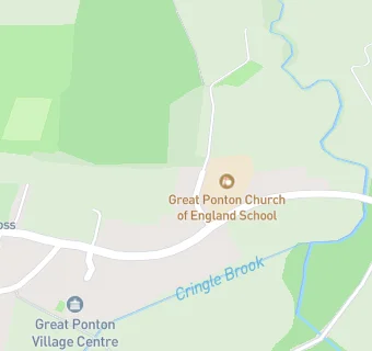 map for Great Ponton School