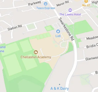 map for Chellaston Academy