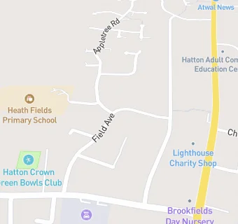 map for Heath Fields Primary School