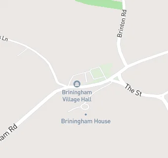 map for Briningham Village Hall