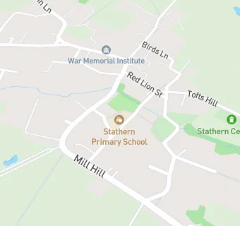 map for Stathern County Primary School