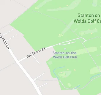 map for Stanton On The Wolds Golf Club