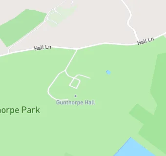 map for Gunthorpe Hall