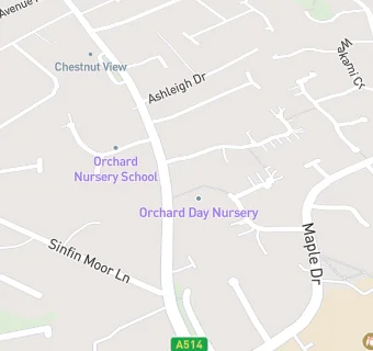 map for The Orchard Day Nursery