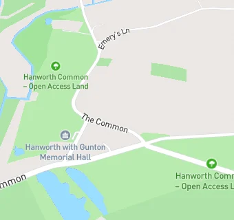 map for Hanworth Memorial Hall