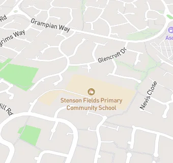 map for Stenson Fields Primary Community School