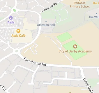 map for Derbyshire County Council Catering Service at City of Derby Academy