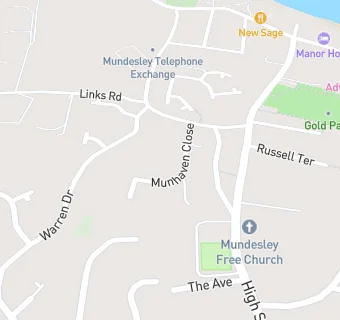 map for Mundesley Medical Centre