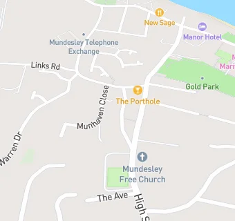 map for Mundesley Butchers