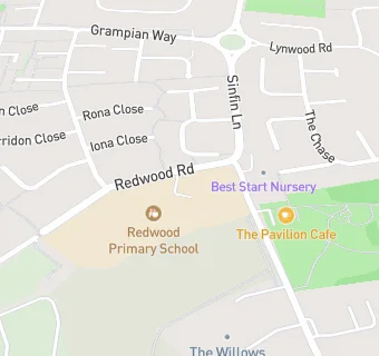 map for Redwood Junior School