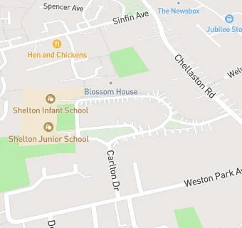 map for Shelton Junior School