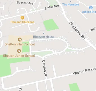 map for Shelton Infant School