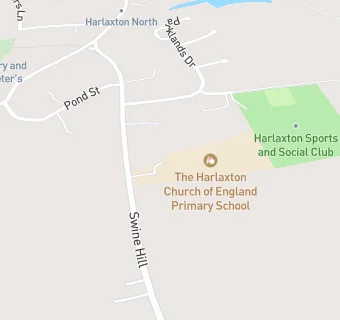 map for The Harlaxton Church of England Primary School