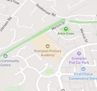 map for Grampian Primary School