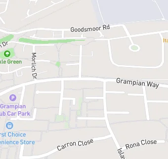 map for Grampian Primary Academy