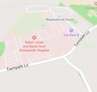 map for Robert Jones And Agnes Hunt Orthopaedic Hospital