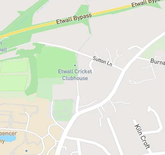 map for Etwall Cricket Club