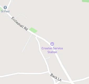 map for Croxton Service Station