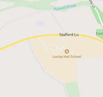 map for Loxley Hall School