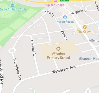 map for Allenton Primary School