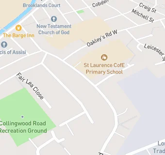 map for St Laurence CE Primary School