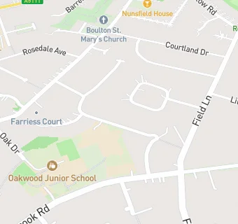 map for Oakwood Infant & Nursery School